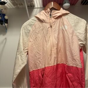 The North Face Pink and White Jacket